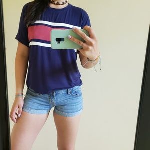 Hollister Low Rise 3in Medium Wash Denim Shorts
